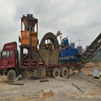 时产80吨移动一体砂石生产线